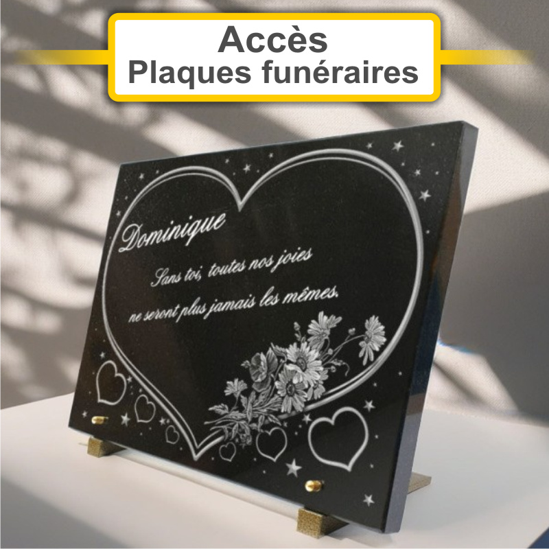 Plaques funéraires personnalisées Pompes Funèbres OCCITANES - Le Choix Funéraire à 11260 ESPERAZA