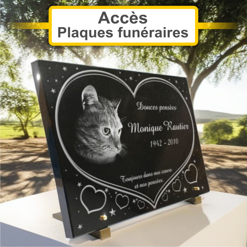 Plaques funéraires personnalisées Funérailles NAVAUX-SMET à 6460 Chimay - Belgique