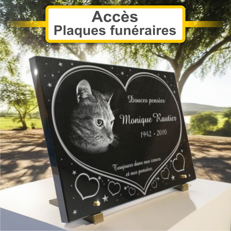 Plaques funéraires personnalisées P.F. Beaumont à 49125 Tiercé