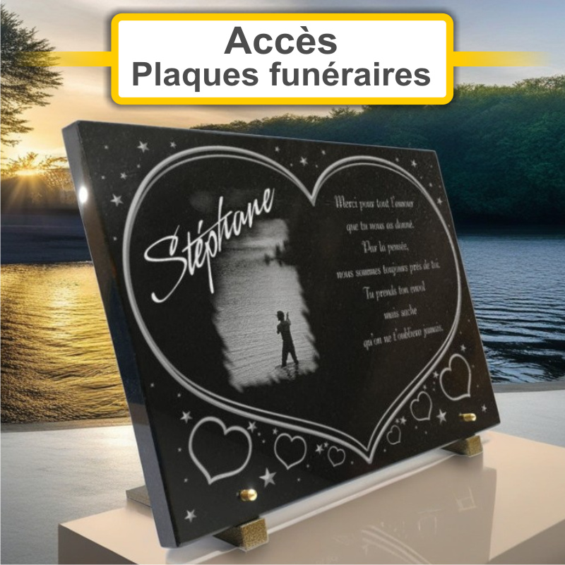 Plaques funéraires personnalisées P.F. Beaumont à 49480 St Sylvain d Anjou