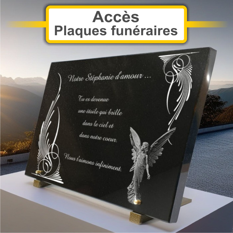 Plaques funéraires personnalisées PFM - Pompes Funèbres Municipale à 77310 ST FARGEAU PONTHIERRY