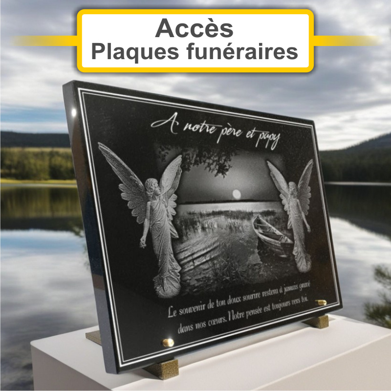 Plaques funéraires personnalisées Pompes funèbres D une Rive à L autre à 66000 Perpignan