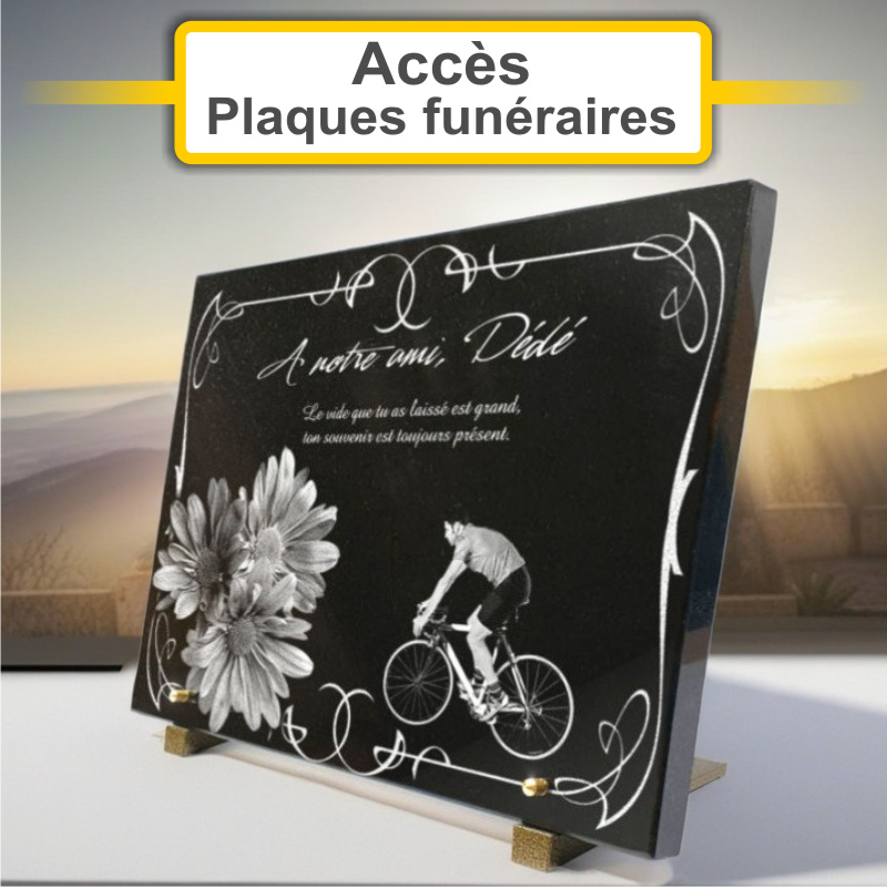 Plaques funéraires personnalisées Pompes Funèbres GELY à 66000 PERPIGNAN