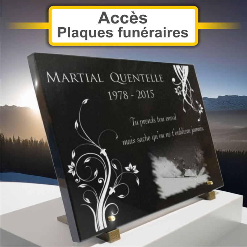 Plaques funéraires personnalisées P.F. Guez à 49220 Le Lion d Angers