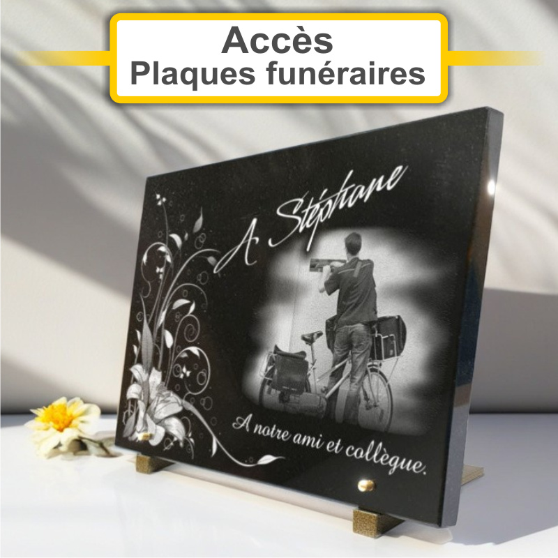 Plaques funéraires personnalisées Pompes funèbres Settimio Tombini à 49000 Angers