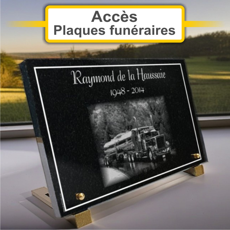 Plaques funéraires personnalisées Pompes Funèbres GERARD à 44120 Vertou