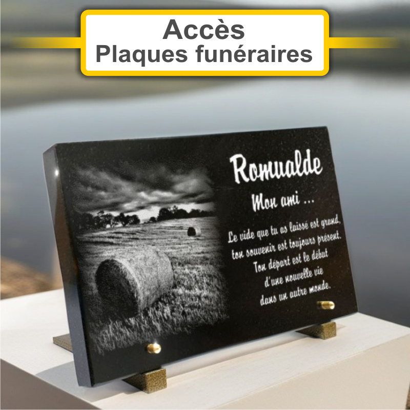 Plaques funéraires personnalisées Pompes Funebres Blot à 55800 Revigny-Sur-Ornain
