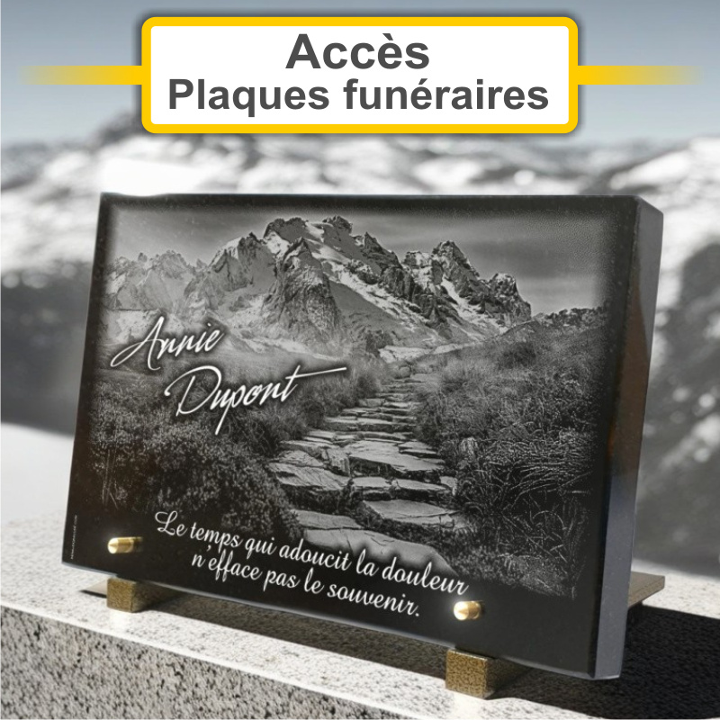 Plaques funéraires personnalisées Centre Funéraire Marchetti à 02400 CHATEAU THIERRY