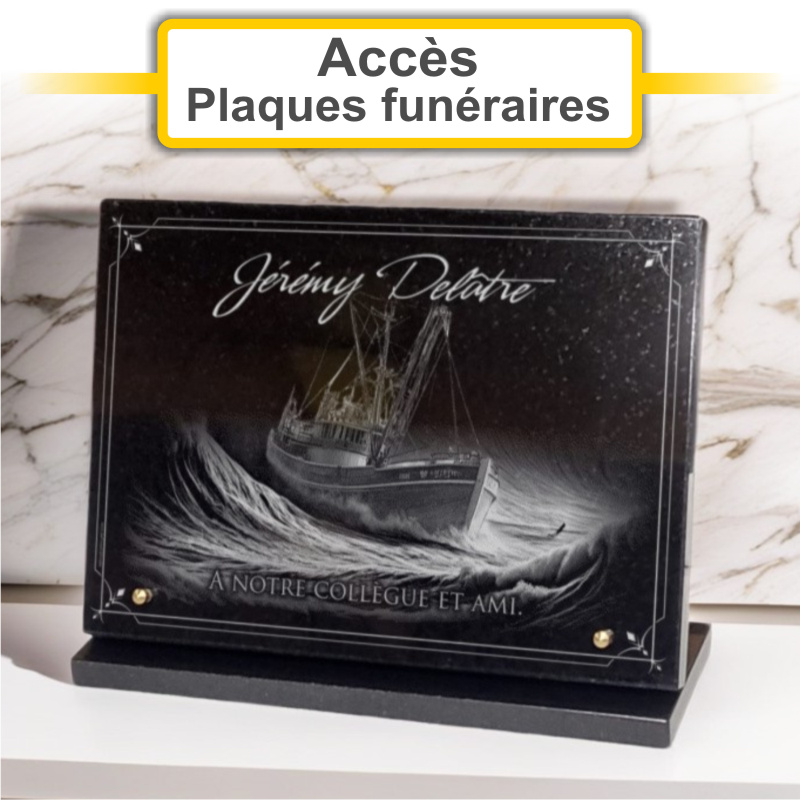 Plaques funéraires personnalisées EDEN FUNERAIRE à 95200 SARCELLES