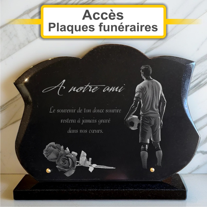 Plaques funéraires personnalisées Pompes Funèbres du Dauphiné à 26100 ROMANS SUR ISERE