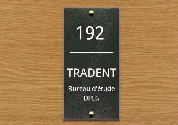 Plaque De Porte Gravée Sur Ardoise Naturelle - Personnalisable, 4 Tailles, Toutes Polices